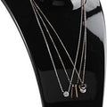 Portrait Mannequin Stand Jewelry Ring Display Organizer Case Tray Earring Holder