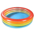 73.5" translucent inflatable swimming pool with bright colors