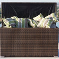 Outdoor Patio Wicker Rattan Cushion Storage Bin Deck Box Cushion Box